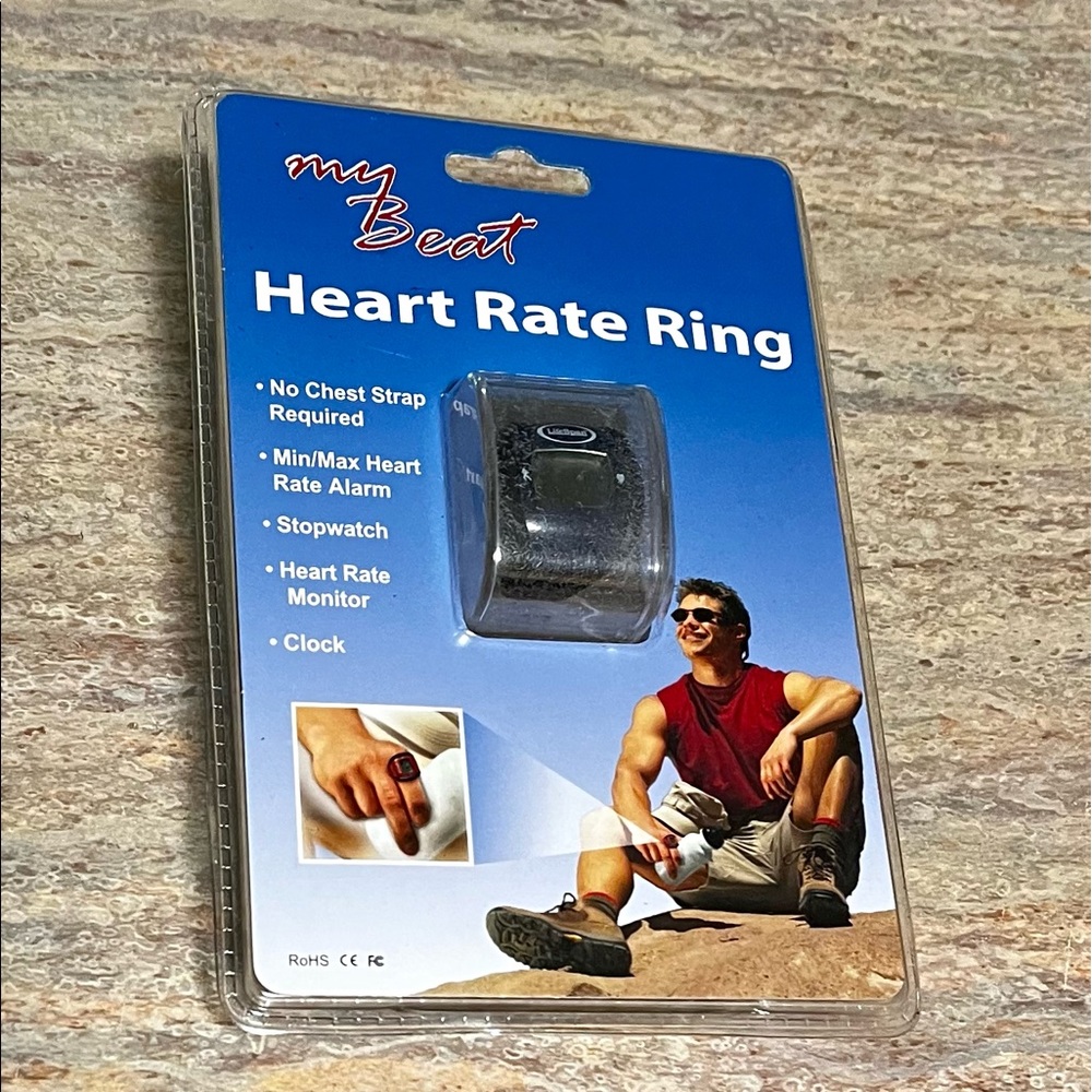 NIB Heart rate ring my beat from lifespan. Unisex